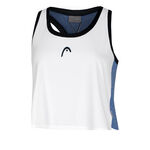 Vêtements HEAD HEAD Play Crop Débardeur Tank Top Femmes-Blanc,Bleu Gris