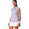Court D&eacute;bardeur tank top Femmes-bleu gris