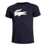 V&ecirc;tements Lacoste Lacoste Core T-shirt Hommes - bleu fonc&eacute;, blanc