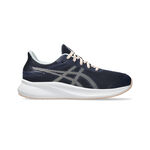 Chaussures de running ASICS ASICS Patriot 13 GS Chaussure De Running Sans Stabilisateurs Enfants-Bleu Fonc&eacute;,Cr&egrave;me