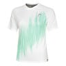 Performance T-shirt Femmes-Blanc,Turquoise