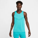 V&ecirc;tements Nike Nike Stride Tank Maillot de course Hommes-turquoise