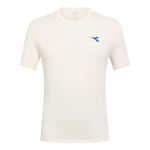 V&ecirc;tements Diadora Diadora Ss T-shirt Hommes-Cr&egrave;me