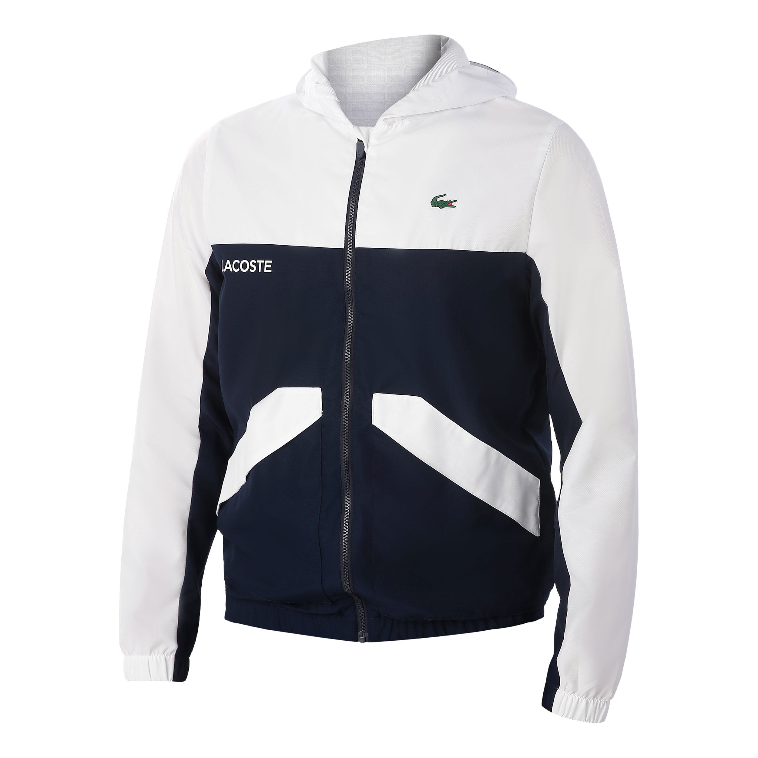 Buy Lacoste Veste De Survetement Hommes Bleu Fonce Blanc online Tennis Point BE