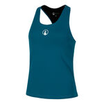 Vêtements Quiet Please Quiet Please Create Inside In Débardeur Tank Top Femmes-Bleu Petrol, Blanc