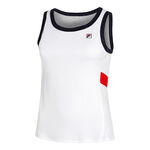 Vêtements Fila Fila Lissy Débardeur Tank Top Femmes-Blanc,Bleu Foncé