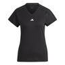Essentials AEROREADY Train Minimal Branding V-Neck T-shirt Femmes-Noir