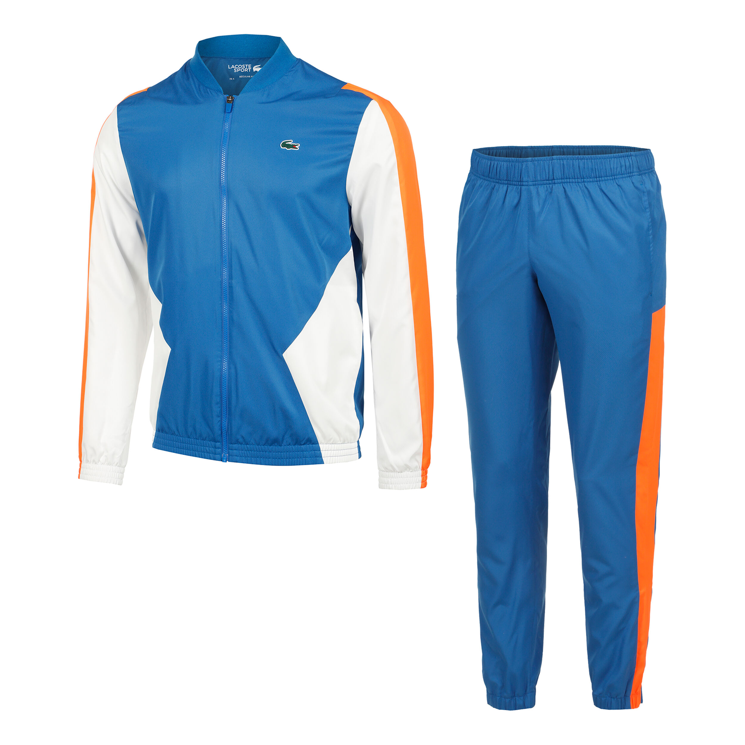 Survetement lacoste blanc et orange discount
