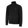 Urban Lifestyle Half Zip Haut Manches Longues Hommes-Noir
