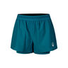 Create Rematch 2in1 Shorts Femmes-Bleu Petrol, Blanc