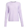 Own The Run Haut Manches Longues Femmes-Lilas,Blanc