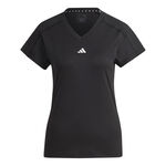 V&ecirc;tements adidas adidas Essentials AEROREADY Train Minimal Branding V-Neck T-shirt Femmes-Noir