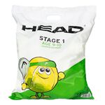 Balles De Tennis HEAD 72B HEAD STAGE 1 - GREEN - Polybag