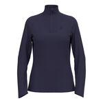Vêtements Odlo Odlo Essential 1/2 Zip Haut Manches Longues Femmes-Bleu Foncé