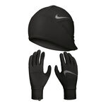Vêtements Nike Nike Essential Running Set Laufmütze + Gants De Running Femmes-Noir,Blanc