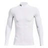 Coldgear Comp Mock Haut Manches Longues Hommes-Blanc