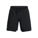 Vêtements Under Armour Under Armour Launch 5 Inch 2-in-1 Shorts Hommes-Noir