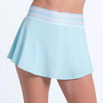 V&ecirc;tements Lucky in Love Lucky in Love High Waist Riviera Wave Jupe Femmes - bleu clair, blanc