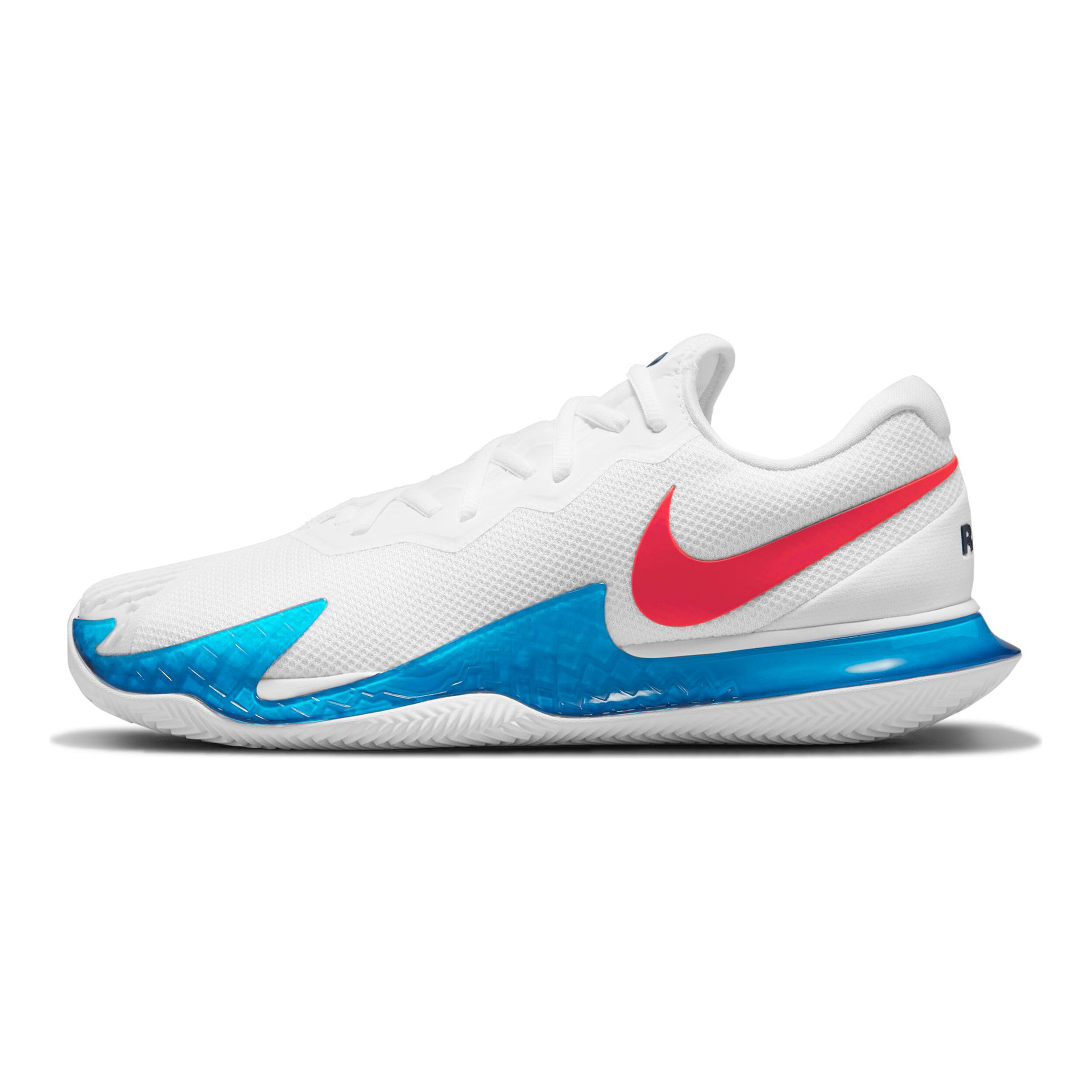 Nike Rafael Nadal Air Zoom Vapor Cage 4 Chaussure Terre Battue Hommes Blanc  , Bleu | Tennis-Point
