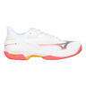 Wave Exceed Court Chaussure Terre Battue Femmes-Blanc,Corail