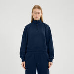 Vêtements Ellesse Ellesse Carrera 1/4 Zip Haut manches longues Femmes - bleu foncé, 
