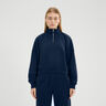 Carrera 1/4 Zip Haut manches longues Femmes - bleu foncé, 