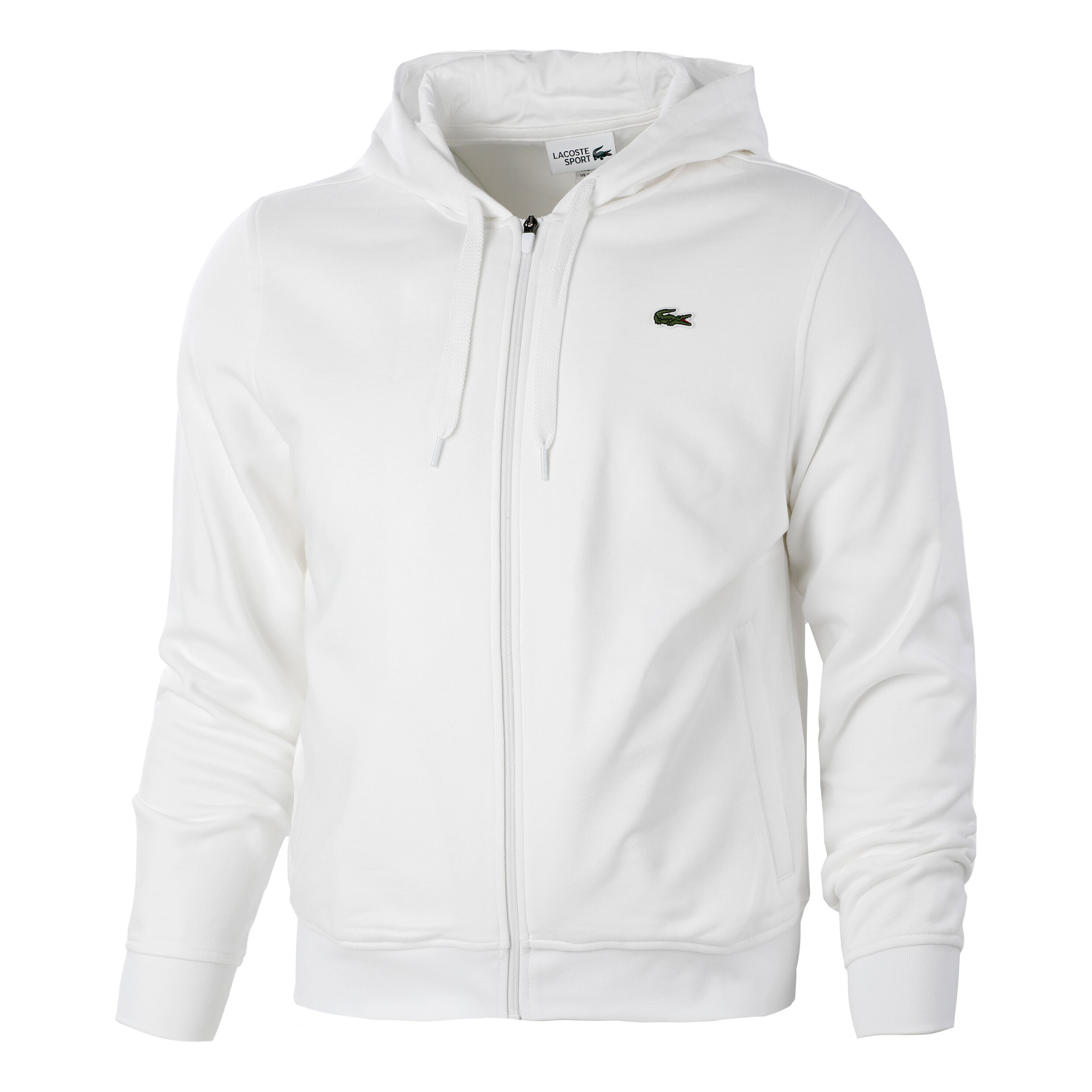 Lacoste Sweat-shirt Hommes - Blanc , Vert Fonc\u00e9 acheter en ligne | Tennis-Point