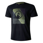 Vêtements Quiet Please Quiet Please Linear T-shirt Hommes-Bleu Foncé