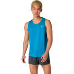 V&ecirc;tements ASICS ASICS Core Maillot de course Hommes-bleu