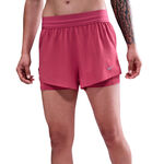 V&ecirc;tements Nike Nike Swift 2in1 Short Short de running Femmes-berry, argent