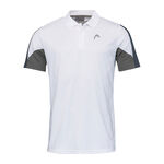Vêtements HEAD HEAD Club Tech 22 Polo Hommes - blanc, bleu foncé