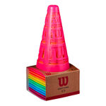 Accessoires pour entraîneurs Wilson Wilson Safe Cones Plots De Marquage Pack De 12-Multicouleur