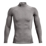 Vêtements Under Armour Under Armour Coldgear Comp Mock Haut Manches Longues Hommes-Gris