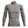 Coldgear Comp Mock Haut Manches Longues Hommes-Gris