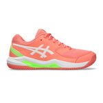 Chaussures de padel ASICS ASICS GEL-DEDICATE 8 PADEL Chaussures padel Femmes-corail, blanc