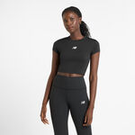 V&ecirc;tements New Balance New Balance Harmony Fitted T-shirt Femmes-Noir