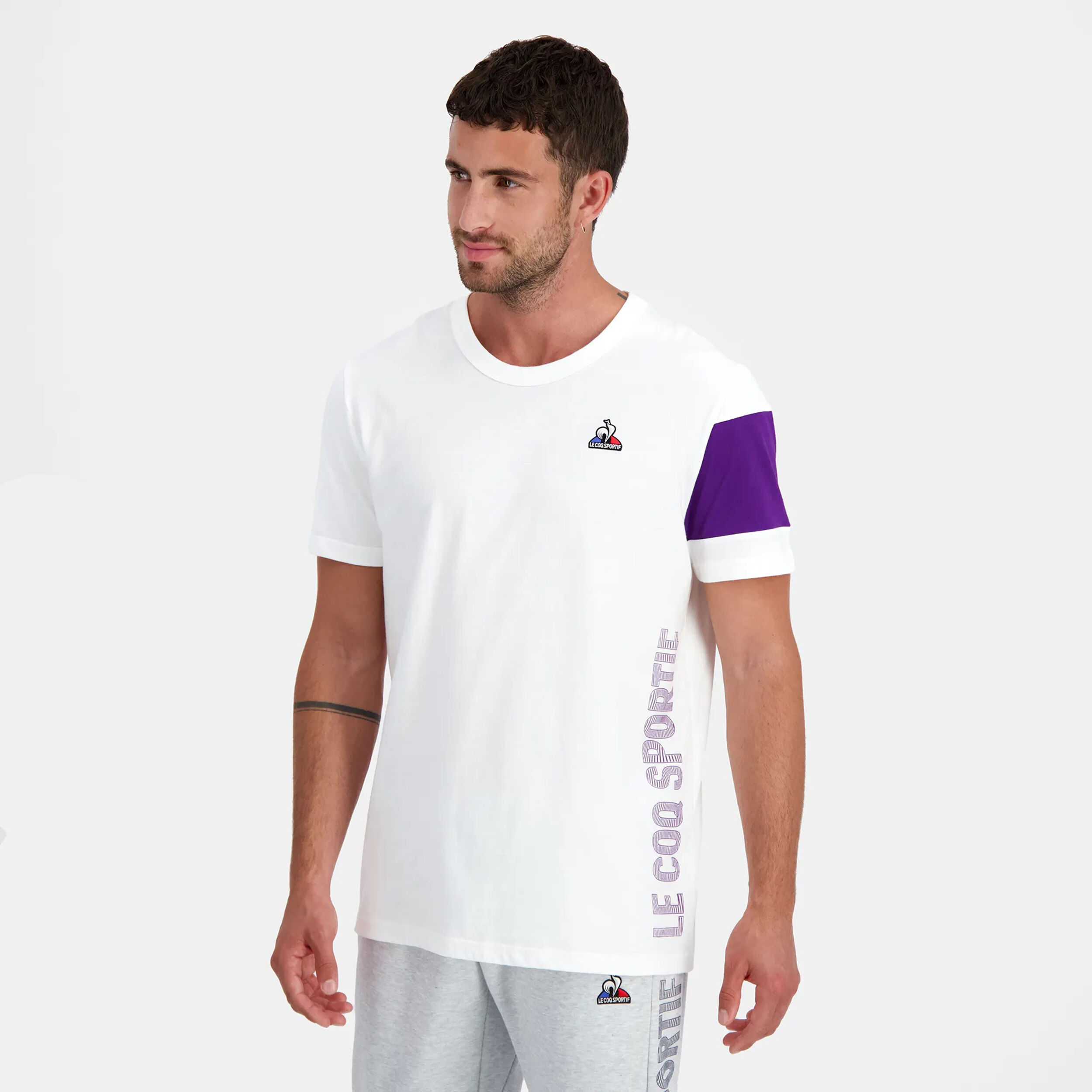 T shirt le clearance coq sportif blanc