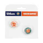 Accessoires raquettes Wilson Wilson Roland Garros Antivibrateur Pack De 2 Unit&eacute;s-Bronze, Vert
