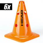 Accessoires pour entraîneurs HEAD HEAD Cône Pack De 6 Grand-Orange