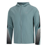 V&ecirc;tements Under Armour Under Armour Velociti Storm Hooded Veste Running Hommes-Bleu Gris, Noir