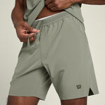 V&ecirc;tements de tennis Wilson Wilson Tournament 7in Shorts Hommes-vert olive