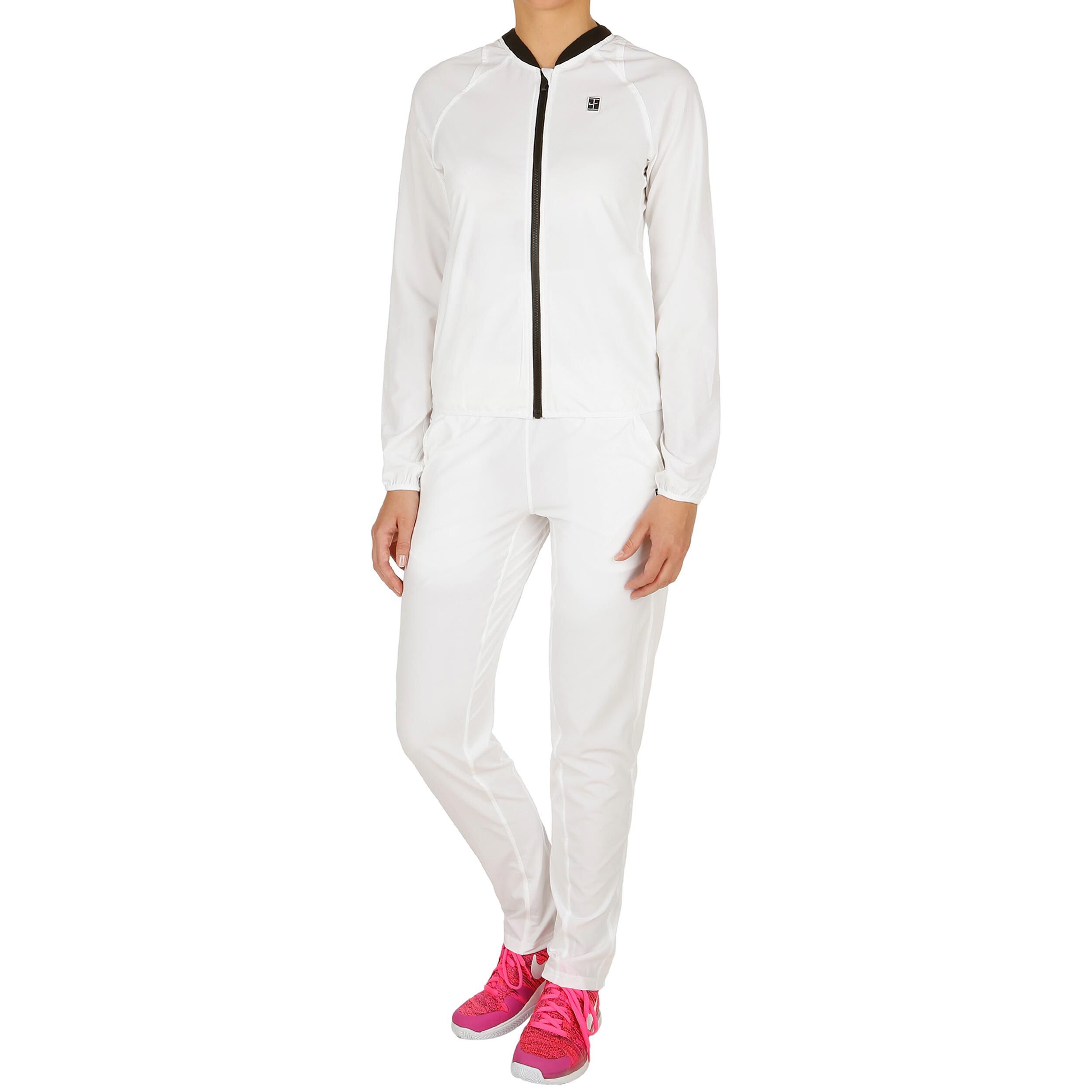 survetement nike blanc noir