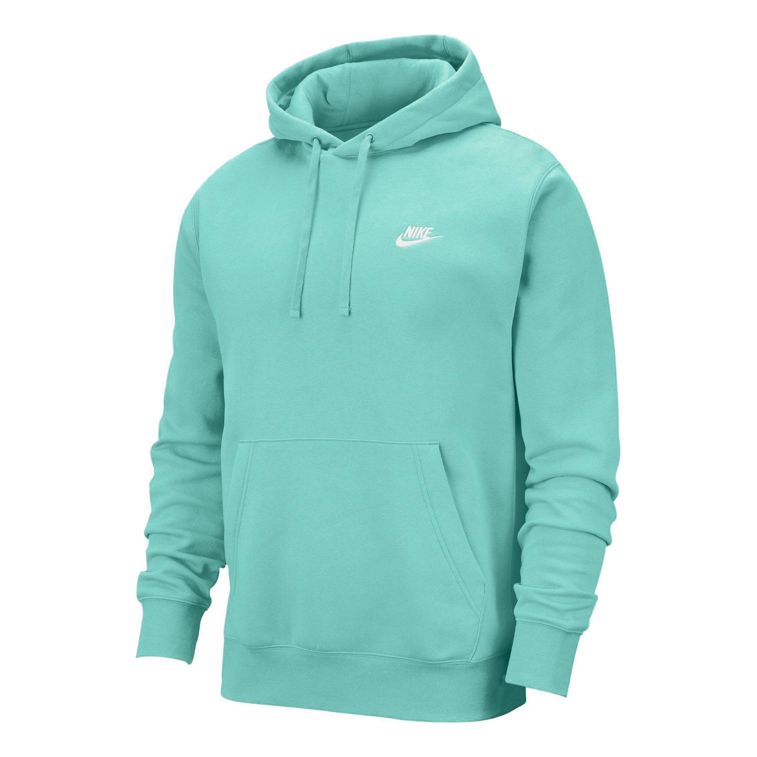 Sportswear Club Sweat Capuche Hommes Turquoise Blanc