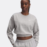 Vêtements Under Armour Under Armour Rival Fleece Piped Crew Sweat-shirt Femmes-Gris Clair