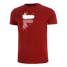 Nevio T-shirt Hommes-Rouge Foncé