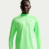 Stride Half-Zip Maillot de course Hommes - vert clair, argent