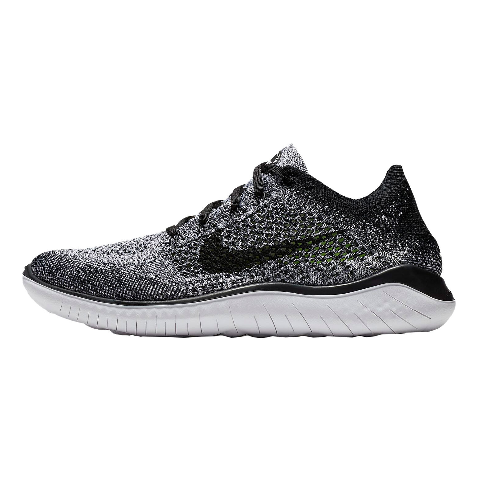 Buy Nike Free Run Flyknit 2018 Chaussure Fitness Hommes Blanc Noir online Tennis Point BE