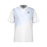 Topspin T-shirt Garçons-Blanc,Bleu Foncé