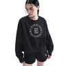 Court Phoenix Over-Oversized Crew Heritage Sweat-shirt Femmes-Noir