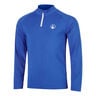 Big Serve 1/4 Zip Haut manches longues Hommes - bleu, blanc